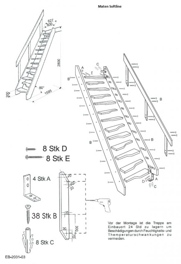 Maten steektrap softline